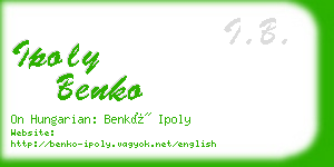 ipoly benko business card